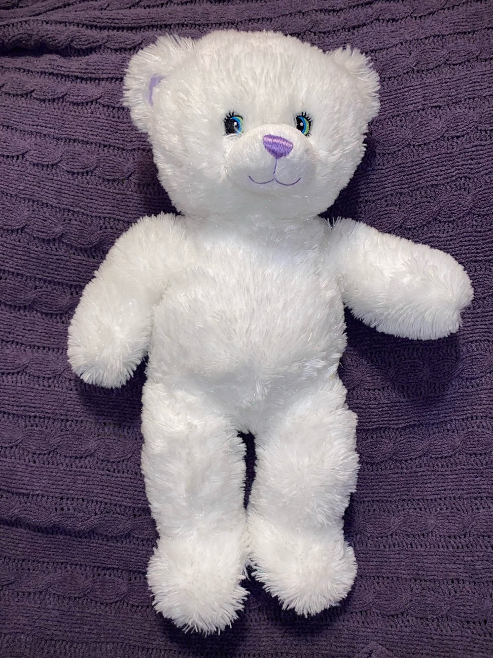 Hannah Montana Build-a-Bear Vtg Sparkle White Bear